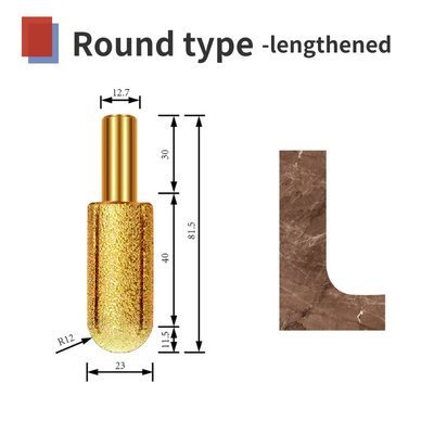 Router Bit Vacuum brazed sutitable for Stone Grnite Marble CNC engraving customized