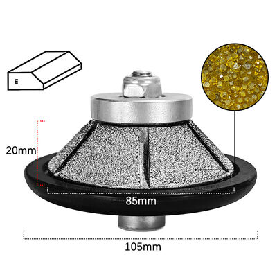 Stone grinding wheel diamond vacuum brazed tools for granite marble ceramic
