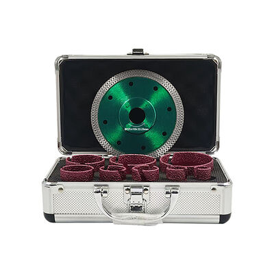 8pcs/set M14 Red Hole Drill Bit marble drilling Vacuum brazed diamond tools Angle grinder porceline