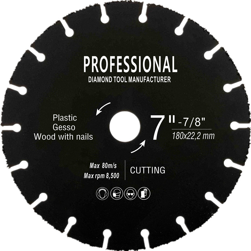 125mm Circular carbide saw blade for cutting woods with nail
