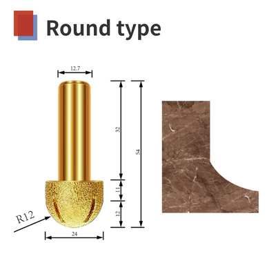 Router Bit Vacuum brazed sutitable for Stone Grnite Marble CNC engraving customized