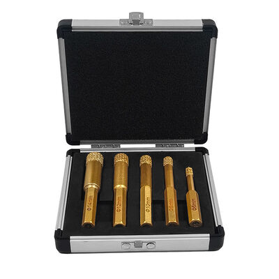 Diamond Hole Drill set 5pcs Express Interface fast connection for granite ceramic marble drilling